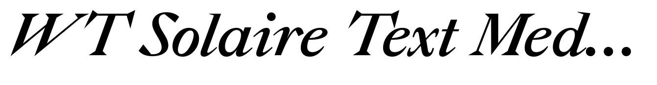 WT Solaire Text Medium Italic